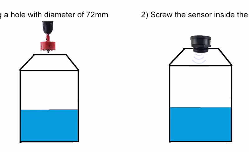 Wifi Ultrasonic Water Level Detector Sensor Tuya Smart Life