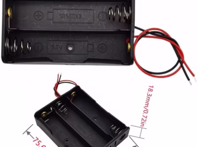 18650 Battery Holder Box 3 x Slot 3.7V