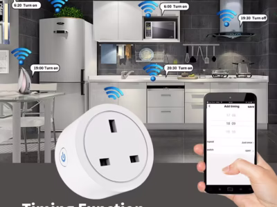 Wifi Smart Plug 20A UK Mini Power Monitor Smart Life Tuya