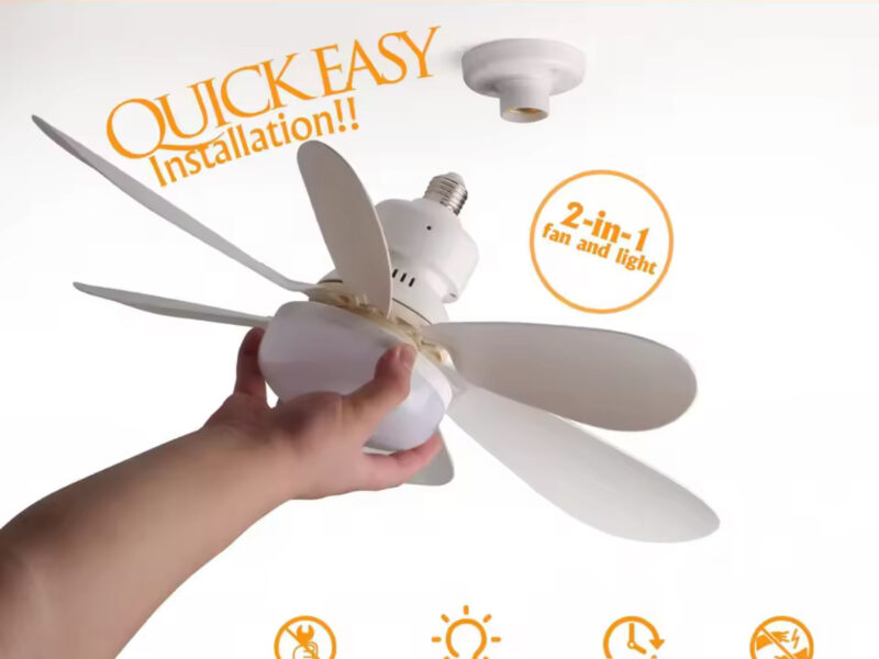 LED 40W ceiling fan light E27 with remote control