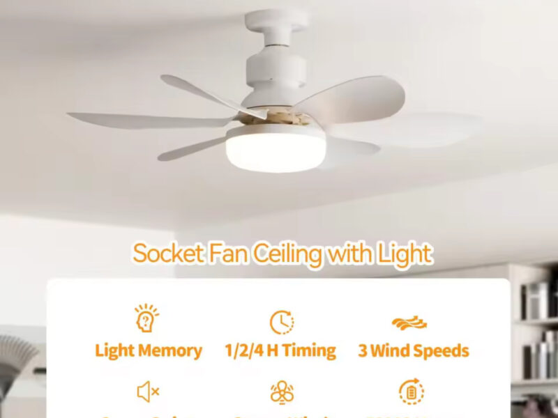 LED 40W ceiling fan light E27 with remote control
