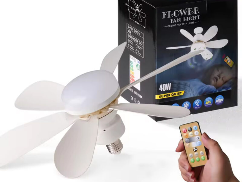 LED 40W ceiling fan light E27 with remote control