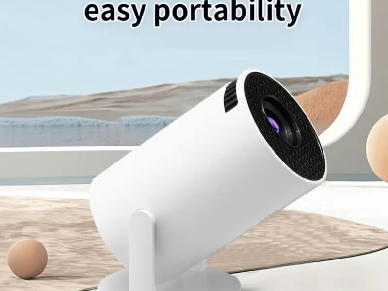 Portable Mini Home Cinema Projector 12V + Screen